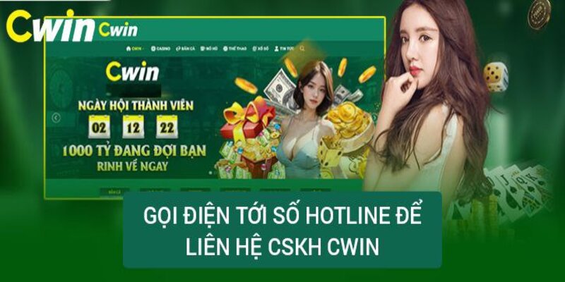 Gọi điện tới số hotline của tổng đài