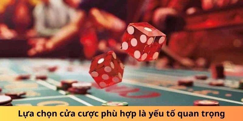 Lựa chọn cửa cược phù hợp là yếu tố quan trọng